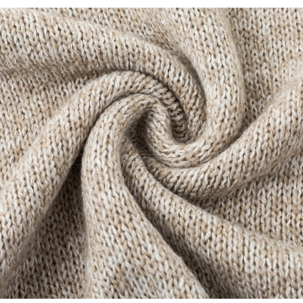 Wide hem thick knit turtleneck sweater - Picture 5 of 5